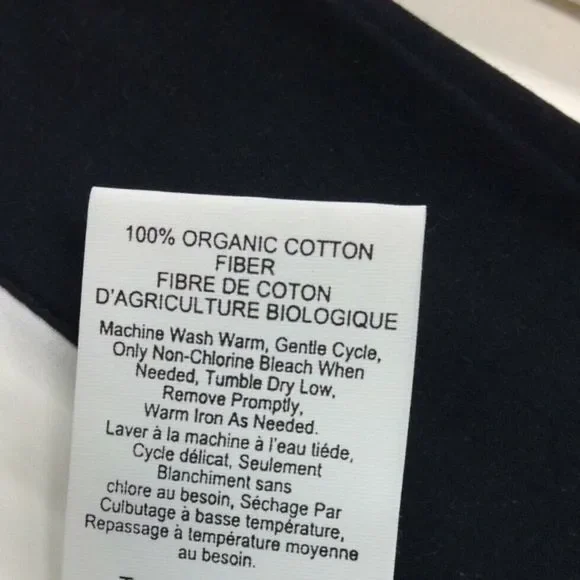 PB Suite Organic Sheet Set, White with Black Contrast Band Queen {CC} - Picture 5 of 5